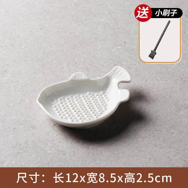 陶瓷磨姜泥神器蒜泥姜蓉研磨盘器碗擦姜末汁磨蒜器手工手动磨泥器