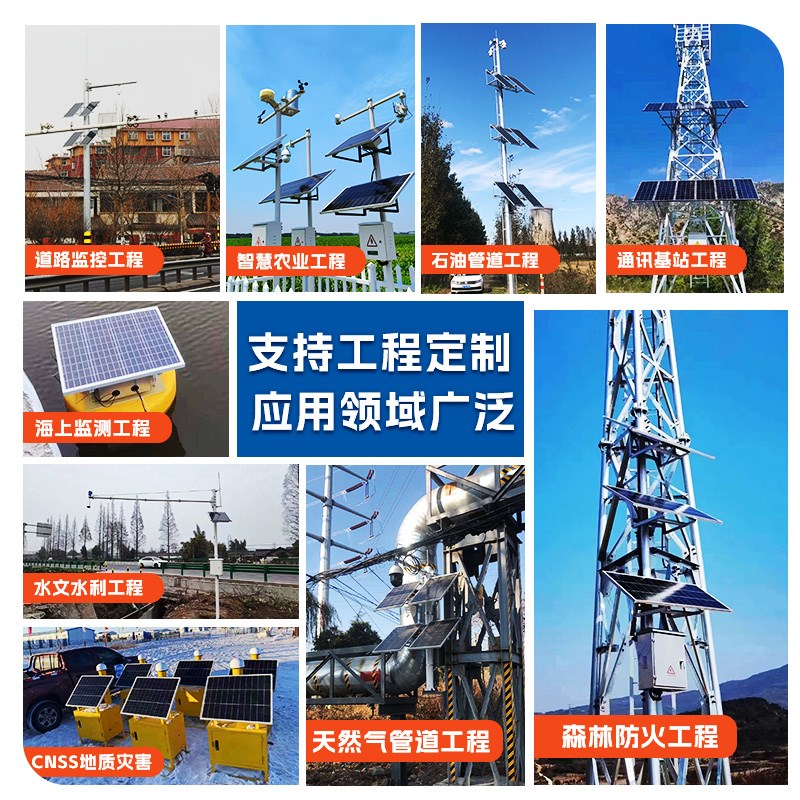 太阳能监控供电系统12V锂电池24V球机户外工程专用风光互补发电板