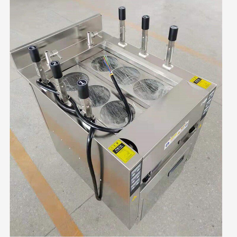 定制全自动电热升降煮面炉商用三六头九孔智能饺子冒菜麻辣烫机锅