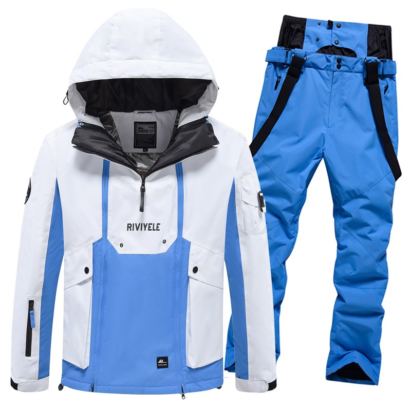 24新款滑雪服套装单双板通用滑雪装备男女款耐磨滑雪服夹棉滑雪裤