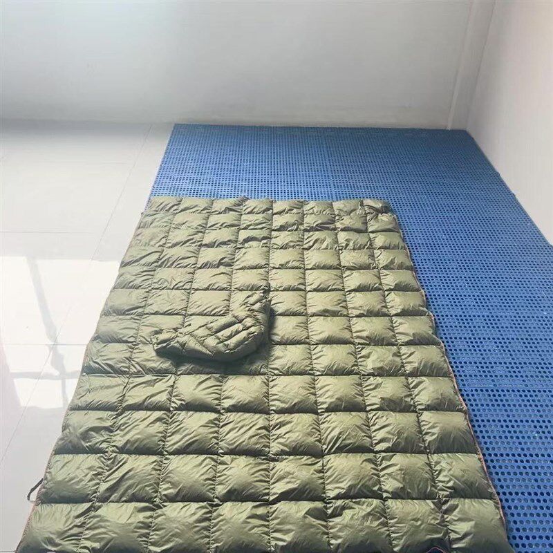 户外露营风格羽绒被旅行便携式羽绒被连帽鸭羽绒尼龙防水羽绒被便