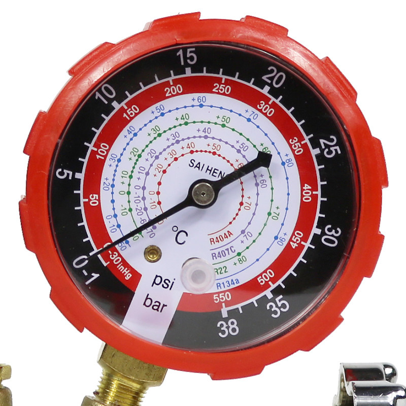 r134r22空调冷媒表加氟压力表空调加氟工具汽车空调加氟套装工具