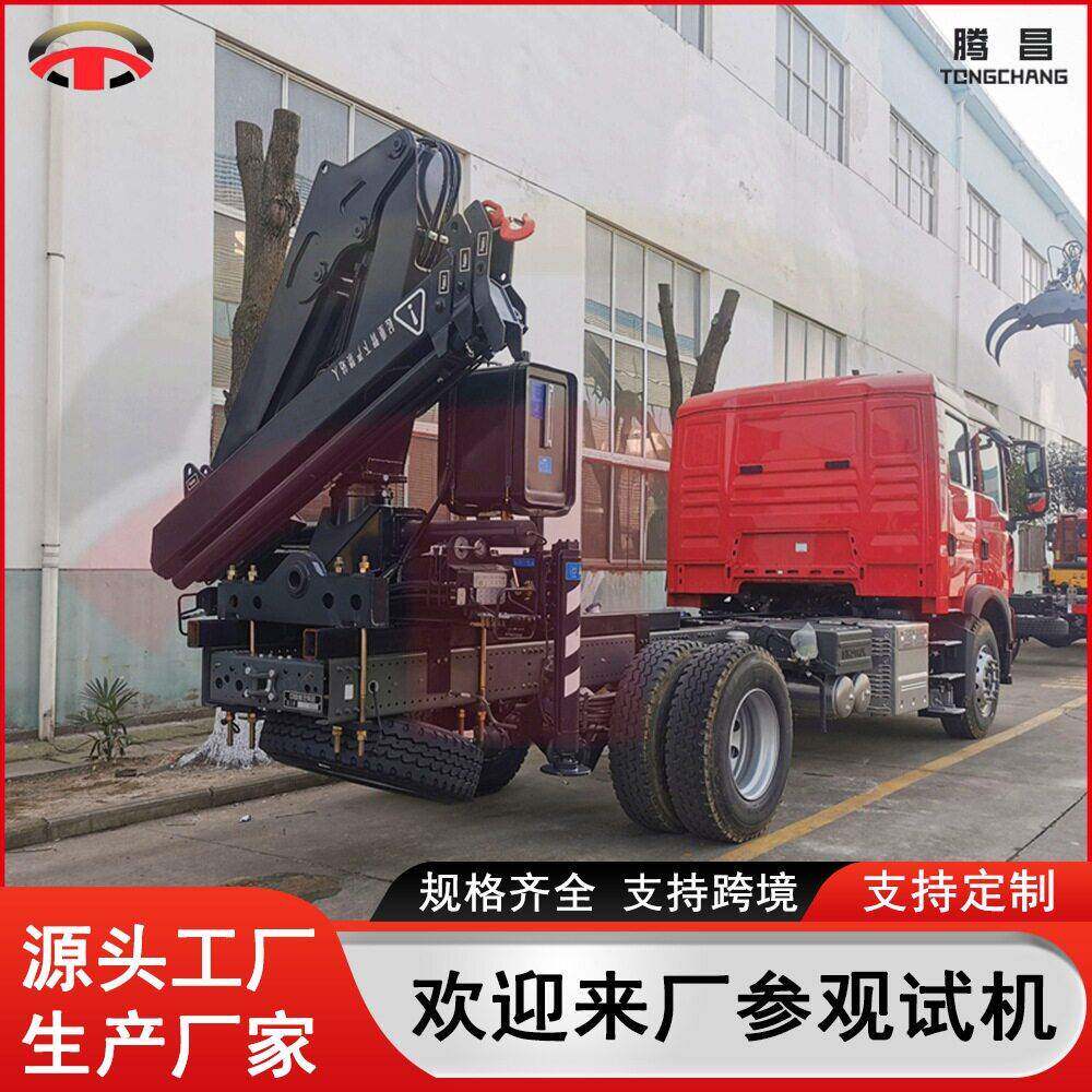 随车起重机5吨清障车救援折叠臂吊机工程运输道路拖车吊厂家