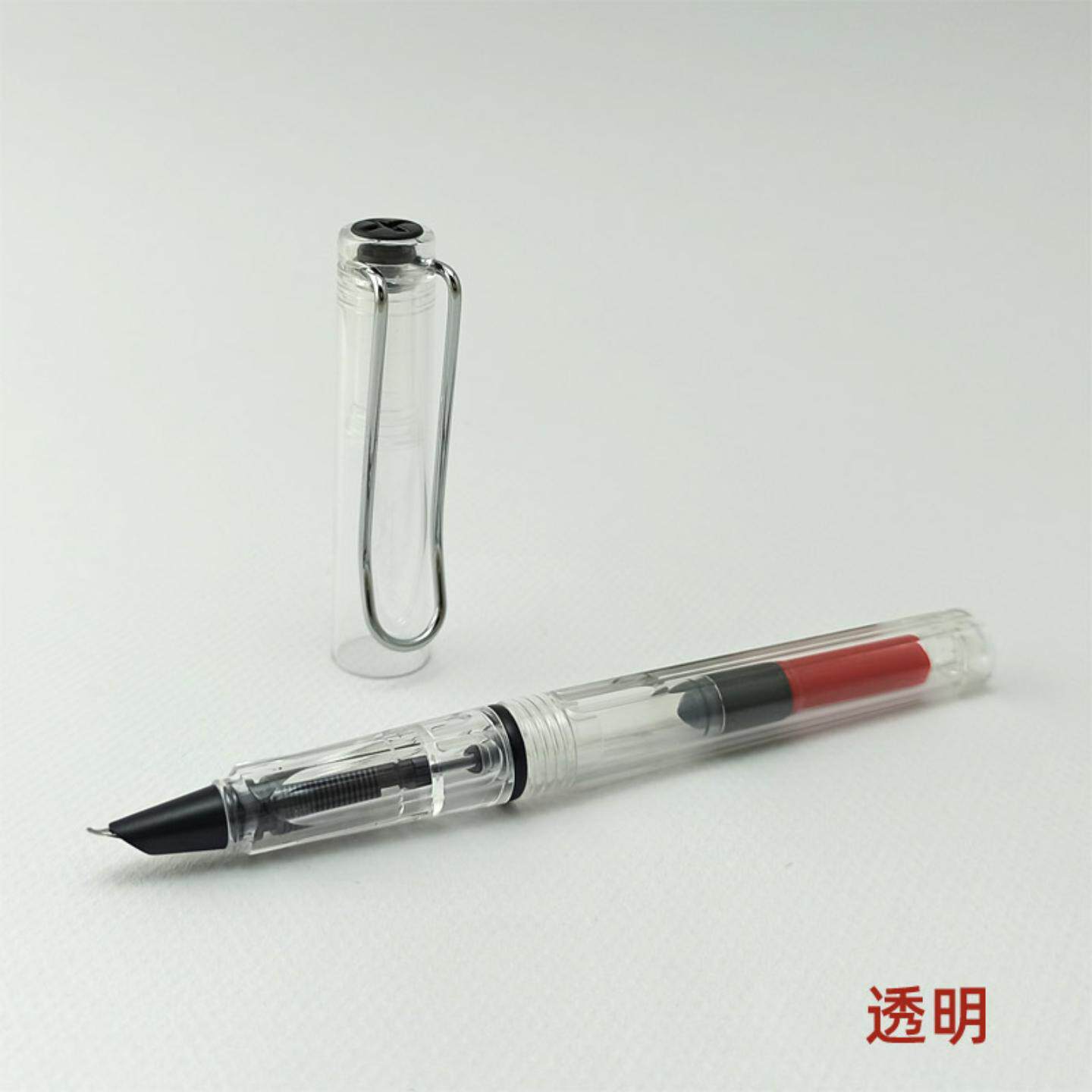 练字美工钢笔学生粗艺术书法签名墨水墨囊扁头弯尖手绘成人两用练