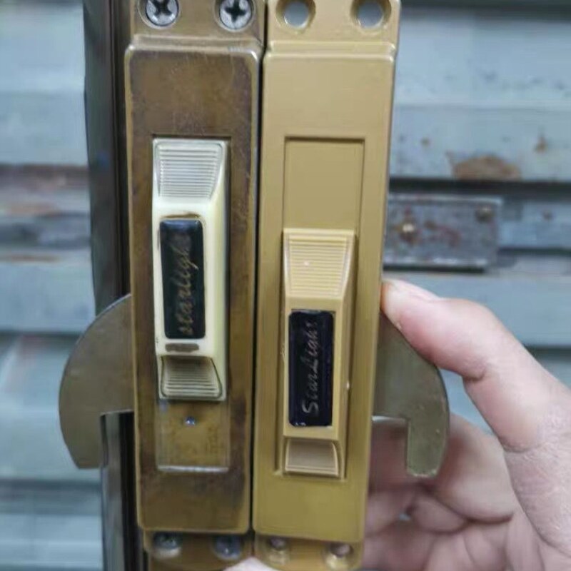 推拉门锁扣移门锁对开固定铝合金推拉门锁扣锁具平移移门锁挂钩