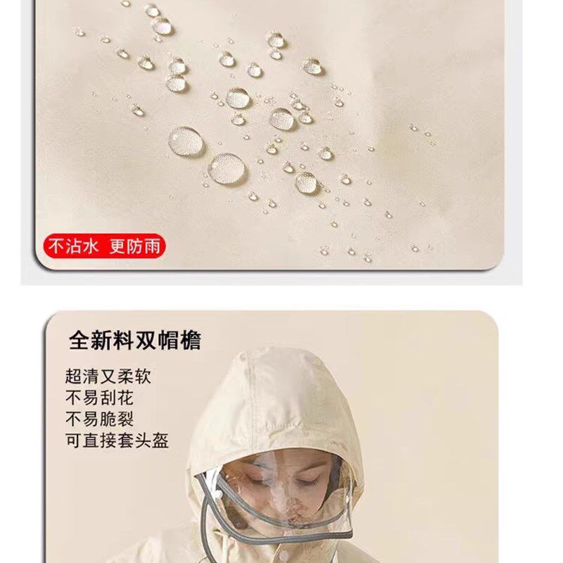 初高中生雨披大码加肥春亚纺儿童雨衣时尚男女孩耐用长款防雨风衣