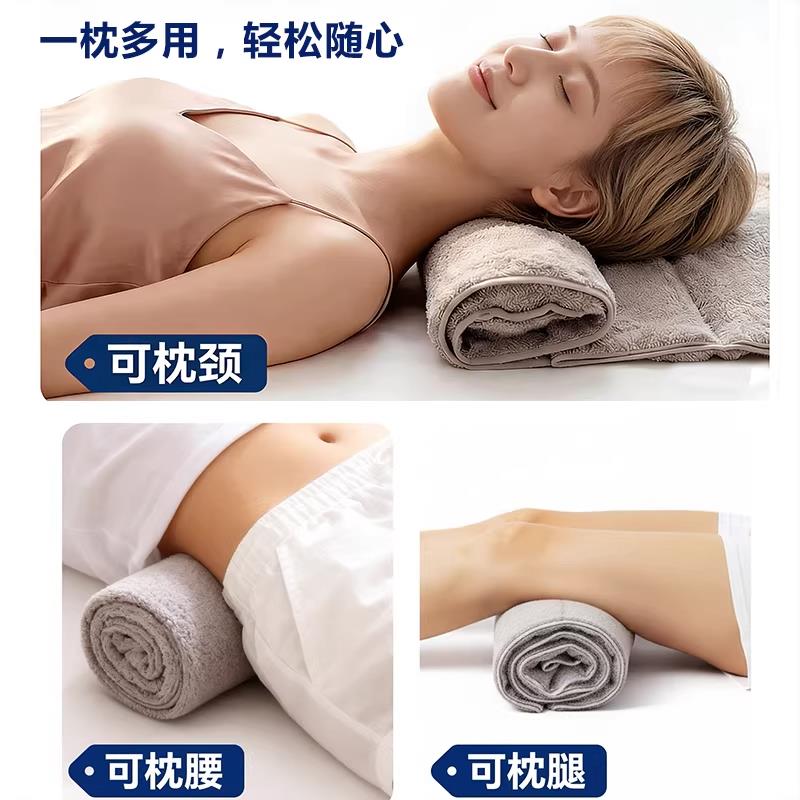 颈椎枕芯护颈椎助睡眠乳胶枕圆柱护颈枕毛巾枕可自由调节圆柱枕头