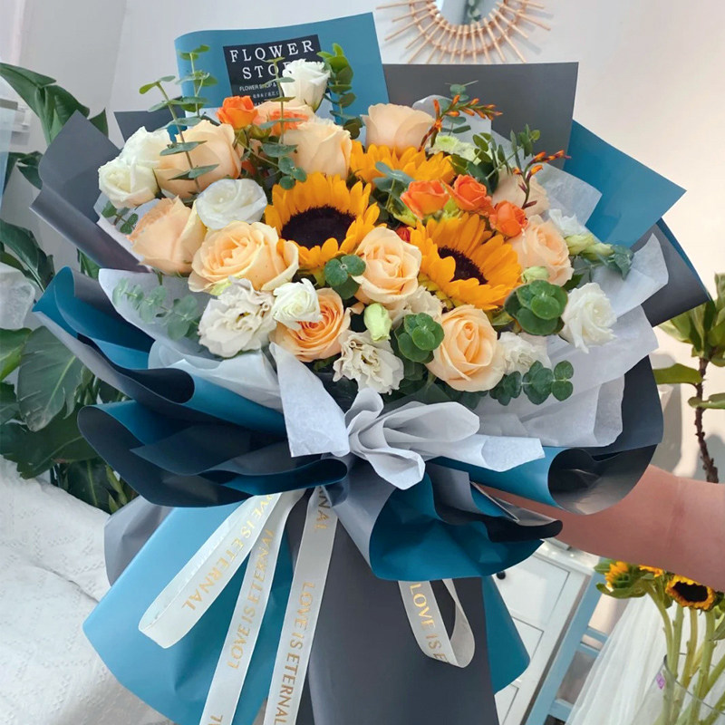 520广州鲜花同城速递生日礼物花束越秀天河红玫瑰康乃馨花店配送