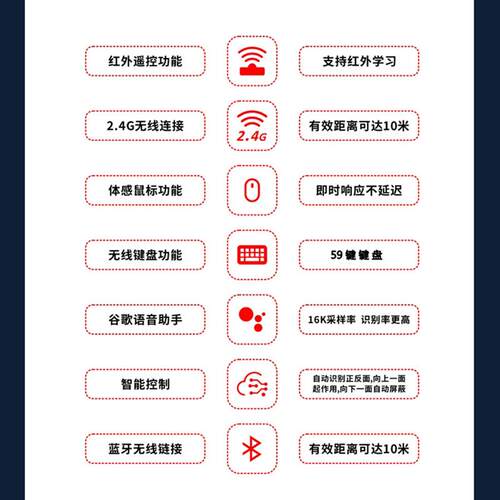 双模迷你蓝牙无线键鼠小键盘飞鼠套装电脑空中鼠标遥控器陀螺仪