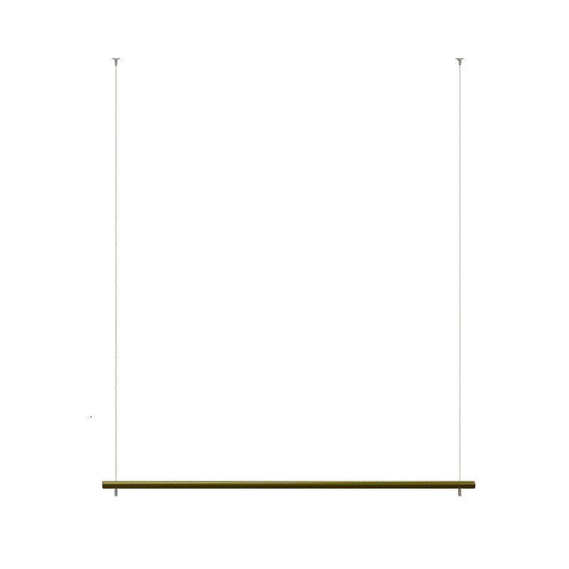 服装店展示架挂衣杆吊顶悬挂衣架女装上墙吊杆简约橱窗吊架不锈钢