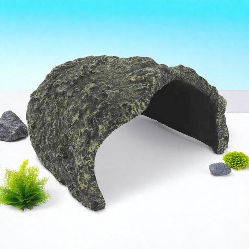 加大号爬台躲避屋陆龟用品乌龟躲避洞穴爬宠爬虫造景鱼缸乌龟晒台