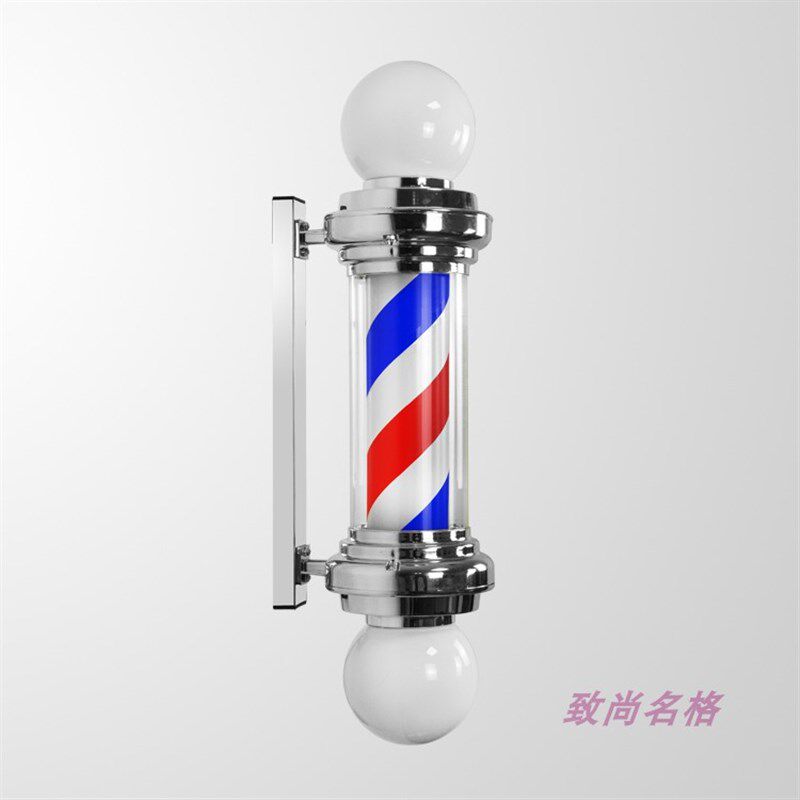 新款欧式美发理发店发廊转灯挂壁LED灯箱小罗马户外挂墙标志 转灯