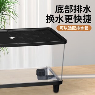 乌龟缸养乌龟专用缸超大号生态缸巴西龟家用别墅防逃带排水孔晒台
