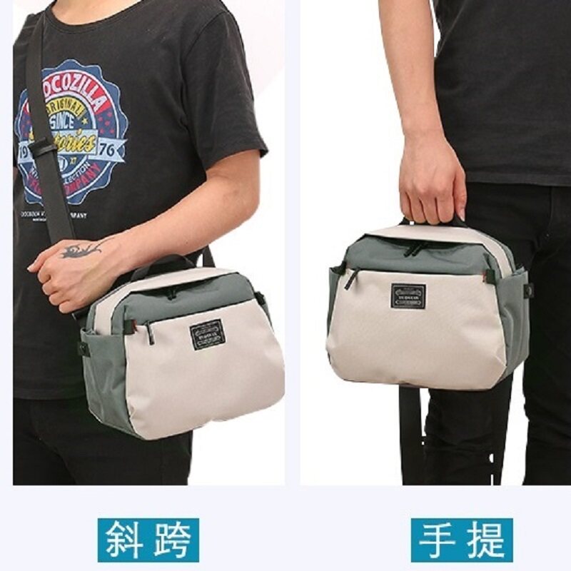 工作复古帆布腰包男潮ins多功能大容量耐磨多功能装手机的斜挎包