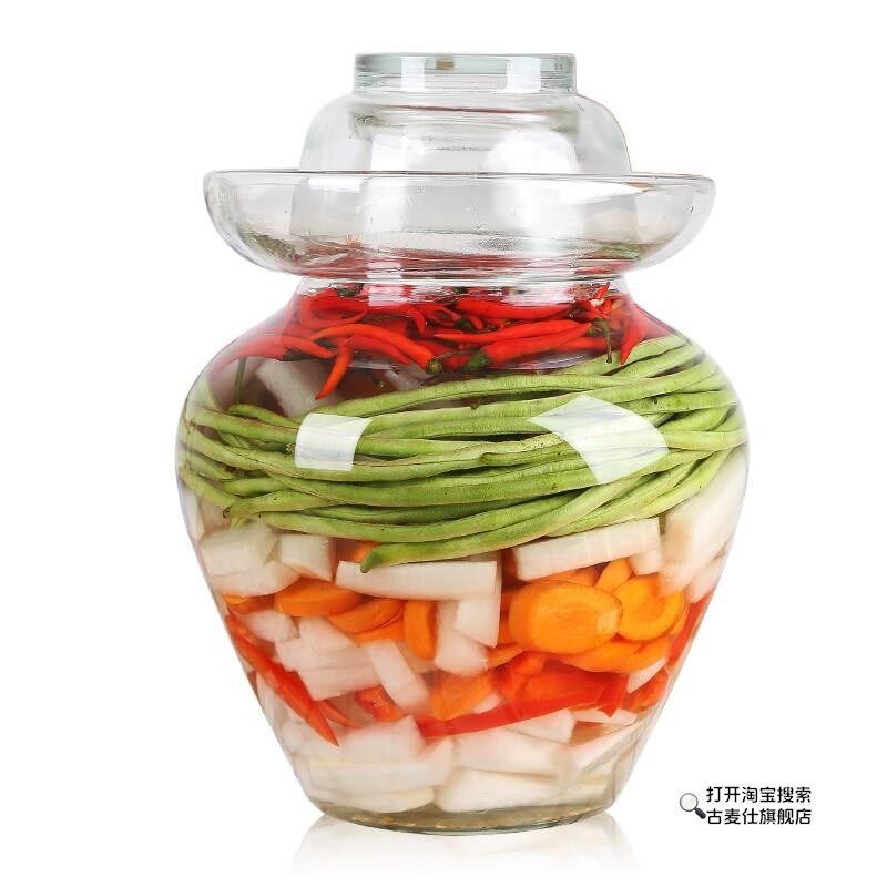 泡菜坛子玻璃加厚腌菜坛子家用泡辣椒罐酸咸菜密封腌制泡菜罐