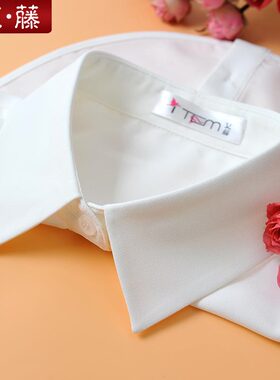 艾藤白色衬衣领子职业雪纺假领子女百搭假领毛衣假衣领衬衫节约领