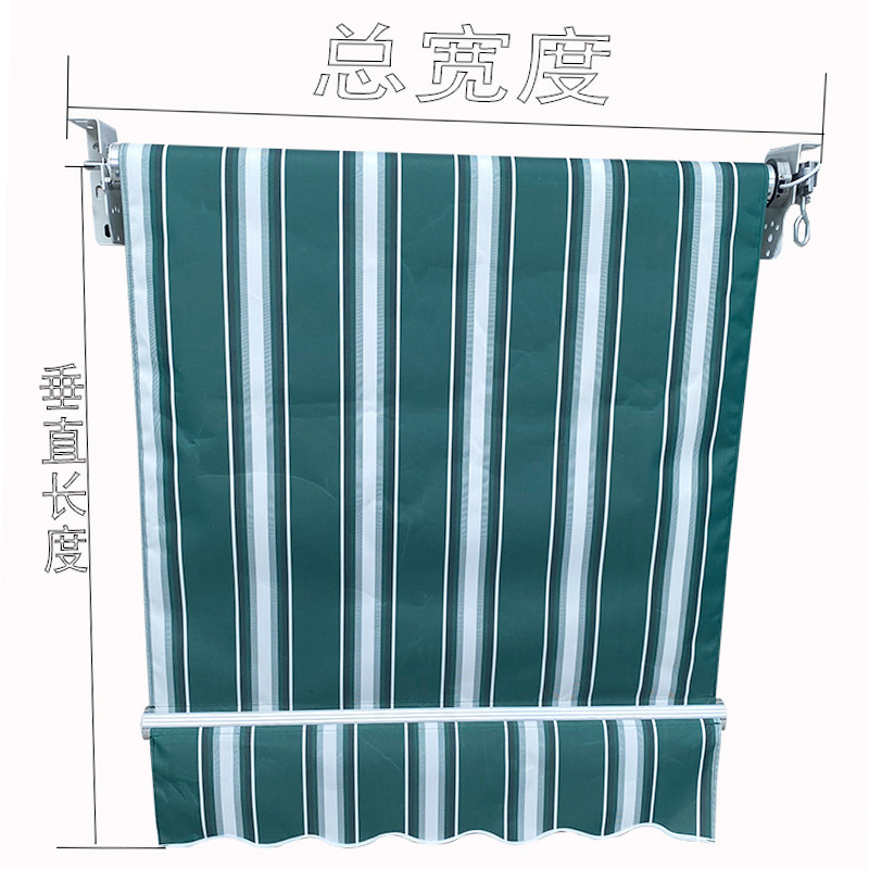 垂直遮阳吊帘遮阳棚伸缩阳台卷帘防雨篷布升降雨棚电动户外窗户
