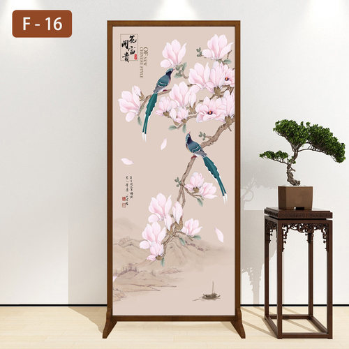 新中式屏风隔断客厅进门遮挡正对大门玄关家用入户入门玄关可移动