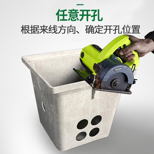 复合树脂成品井盖弱电一体式穿线井电力井盖路灯井盖板手孔井方形