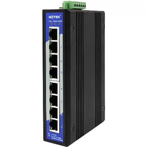 宇泰UT-6408W 工业以太网交换机8口 百兆导轨式工业级网络交换机