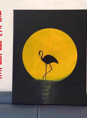 黑色油画布框黑底油画画框黑画布带框油画框带画布肌理画框内框