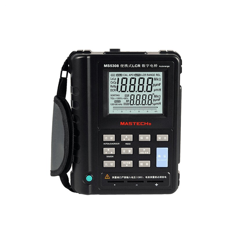 MasTech华仪MS5308数字LCR电桥工业串并联电阻电容100K手持测量表