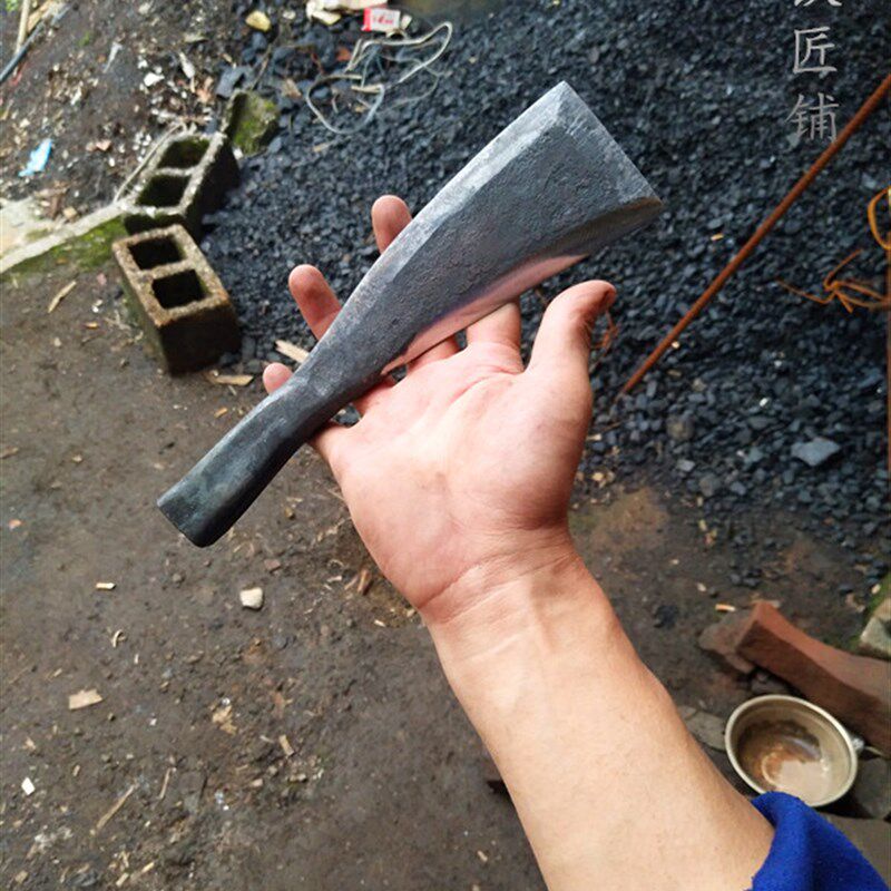瞿氏铁匠铺篾匠篾刀分篾刀破篾刀边钢工艺分篾工具一体锻打而成的