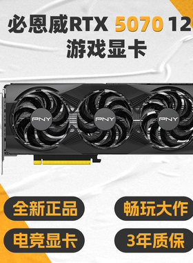 PNY必恩威 RTX5070 12GB 独立三风扇显卡台式电脑游戏电竞吃鸡AI