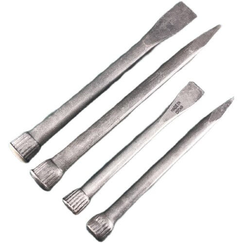 錾子高碳钢钎子锻打凿子工具超硬石头钢凿手工石工凿样冲子劈石器