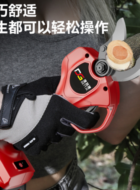 无刷电动修枝剪园林树枝剪刀充电式果树粗枝剪电剪刀神器锂电剪刀