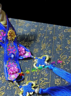 佛像霞披佛衣披肩凤冠霞帔神像专用披风佛摆件红黄蓝道黑色绿