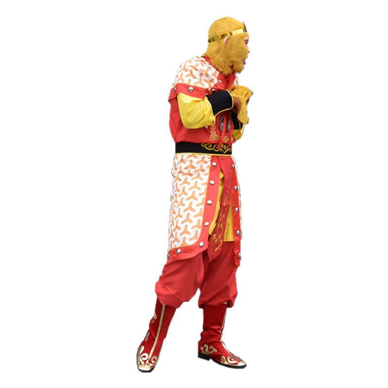 新款孙悟空美猴王衣服套装演出表演服装齐天大圣道具面具齐鲁唛娇