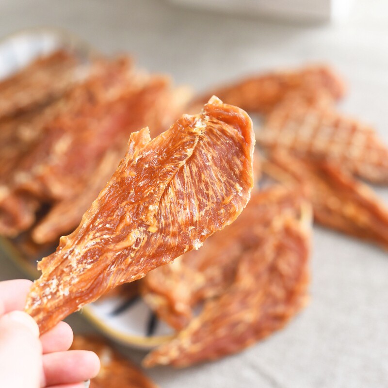 出口鸡胸肉干狗狗零食鸡肉干肉片泰迪柯基柴犬洁齿宠物狗磨牙棒