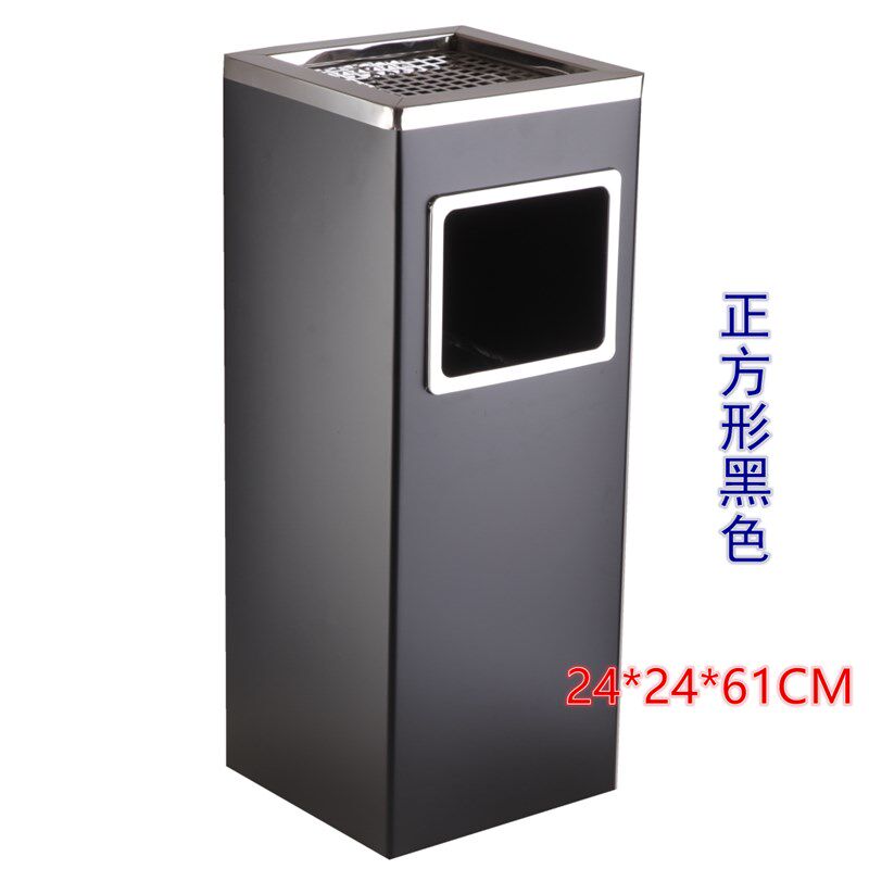 包邮圆形砂钢果皮箱烟灰座不锈钢环保垃圾桶酒店垃圾桶大堂带内桶