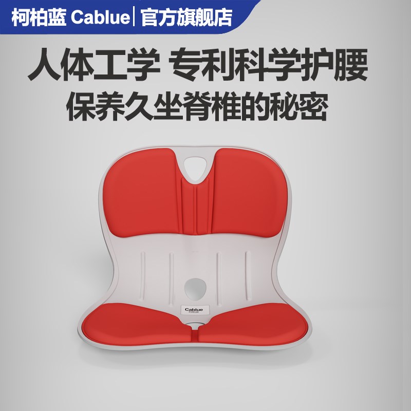 柯柏蓝护腰坐垫WIDER办公学习久坐矫正坐姿健康一体久坐不累靠背