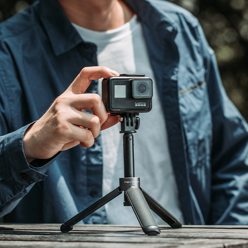 pgytech三脚架用于gopro配件支架手持Action2自拍杆延长运动相机