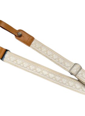 纯手工仙女浪漫蕾丝尤克里里背带ukulele strap 纯色尤克里里带