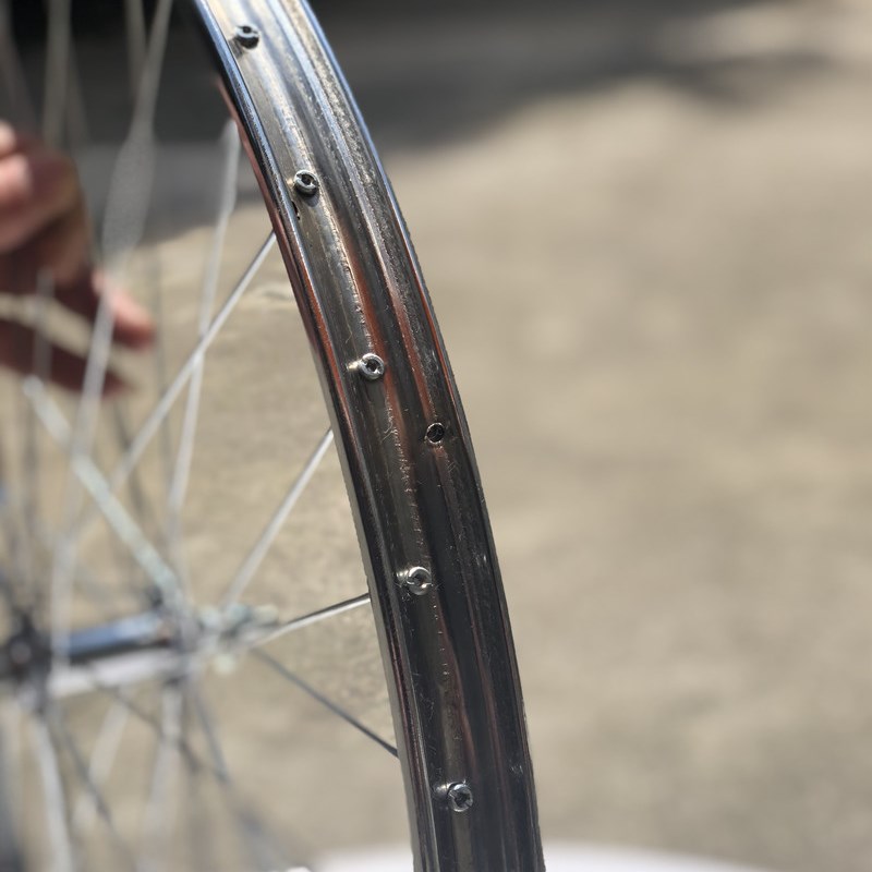老式自行车24/26x1 3/8自行车车圈钢圈双层加厚拉杆煞车车毂36孔