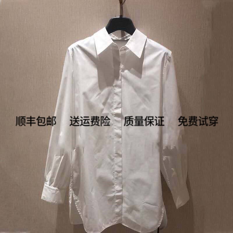 阿玛施夏季棉质宽松中长款衬衫