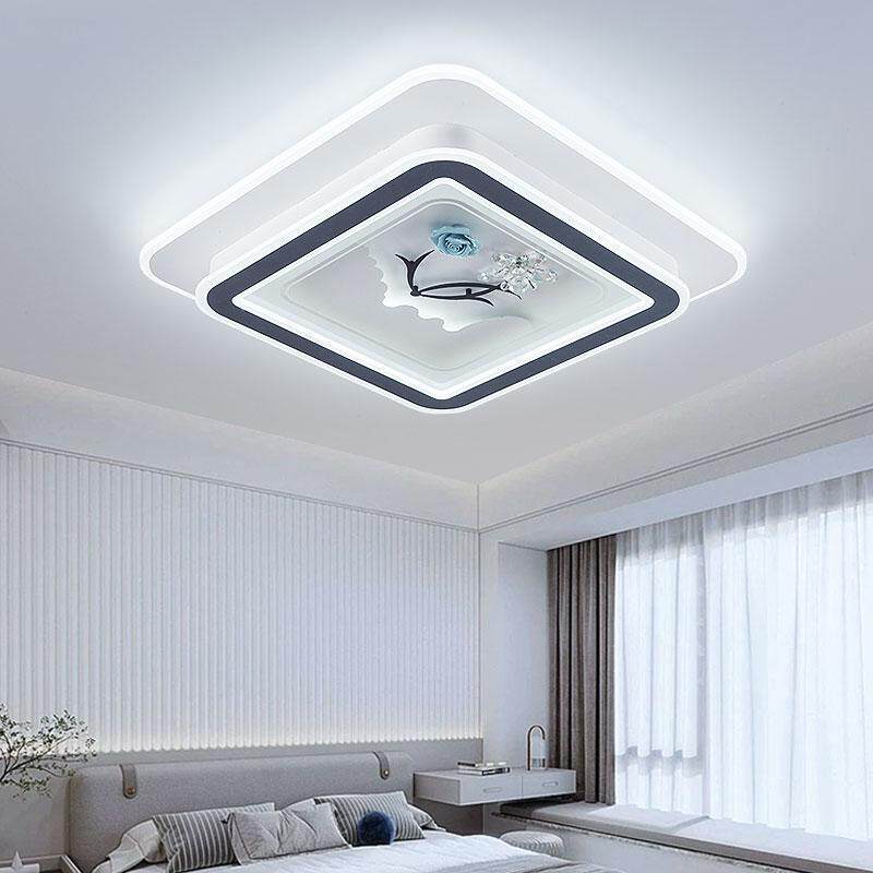 高亮卧室灯现代简约LED吸顶灯智能语音声控主卧室婚房浪漫2025