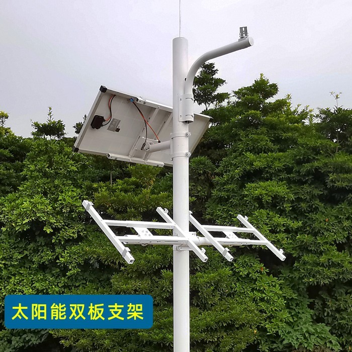 户外太阳能监控杆子太阳能监控立杆立柱挂杆抱箍支架太阳能板支架