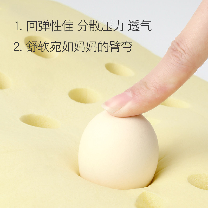 婴儿记忆棉定型枕新生儿宝宝枕头透气吸汗防偏矫正纠正扁头0-1岁