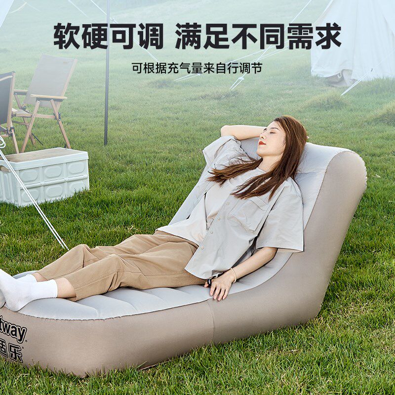 音乐节充气沙发户外露营躺椅便携式折叠床靠背家用休闲懒人沙发