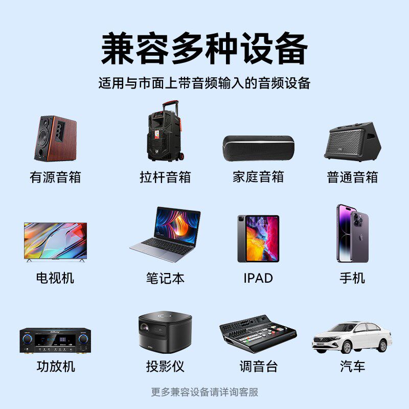 5.4蓝牙接收器aux音频线车载音响功放专用通话导航无损适配器模块