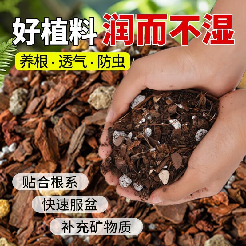 兰花专用土营养土兰花专用植料种养君子兰墨兰蝴蝶松树皮专用肥料
