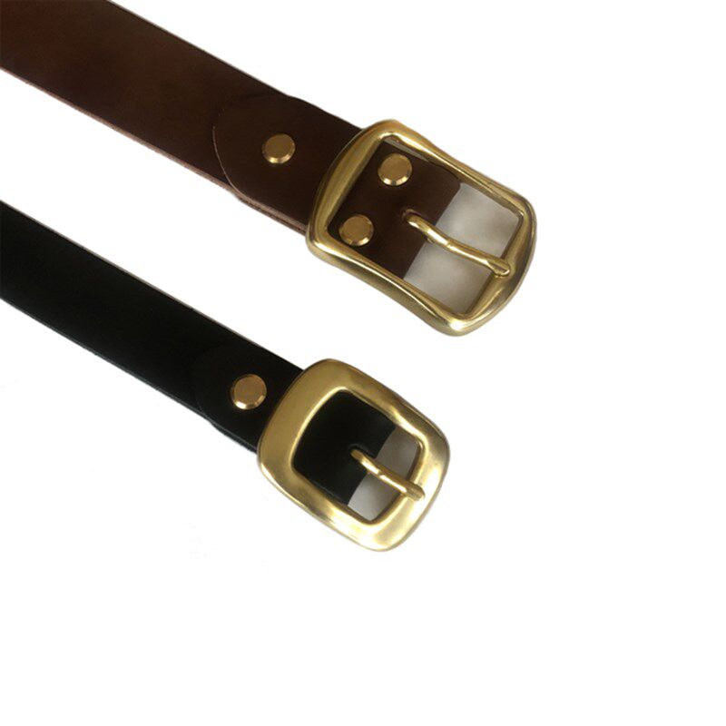LEATHER森意大利头层牛皮复古手工皮具DIY腰带材料包皮带手缝自制