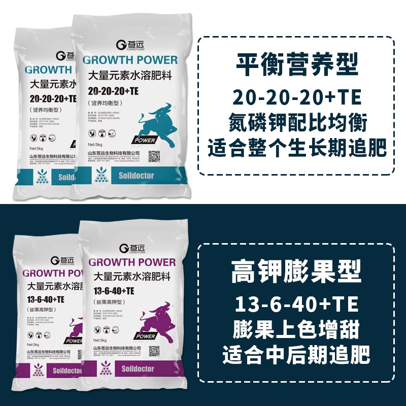 大量元素水溶肥料正品冲施肥复合肥料高氮高磷高钾平衡型水溶肥