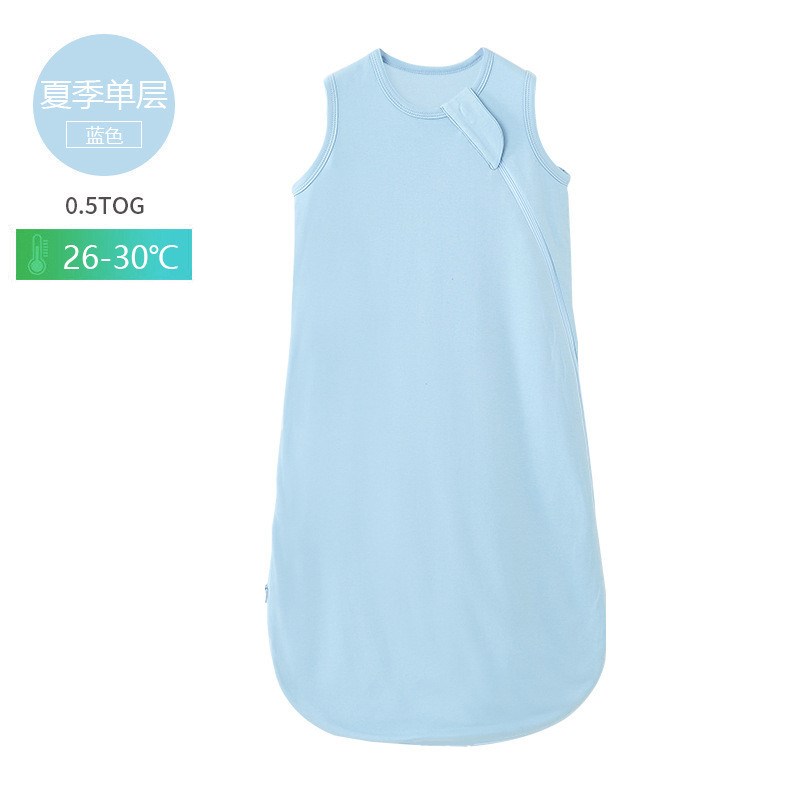 儿童无袖睡袋新生儿襁褓防踢被竹纤维夏季空调服背心婴儿睡袋