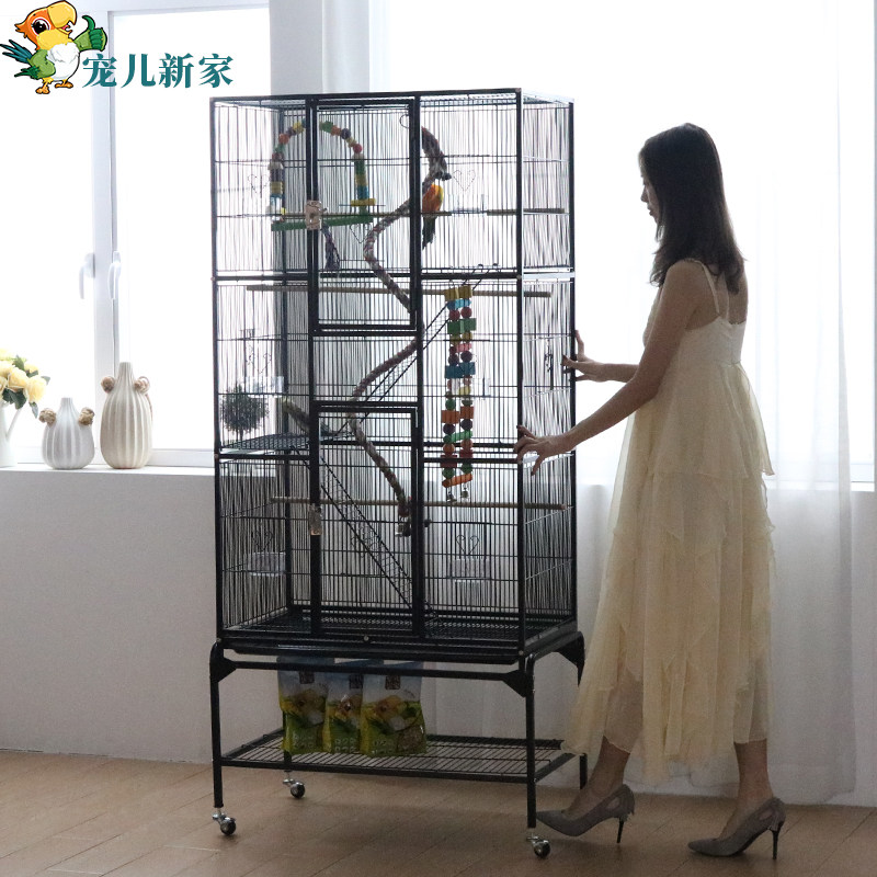 新款豪华大型鹦鹉笼子 别墅鸟笼子 繁殖笼鸟笼大号巨型 超大特大