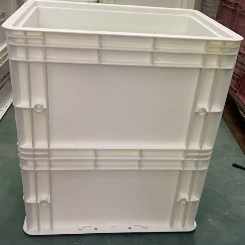 黑色养鱼箱400*300*450发色周转箱深工业物流箱pp加厚配盖塑料箱